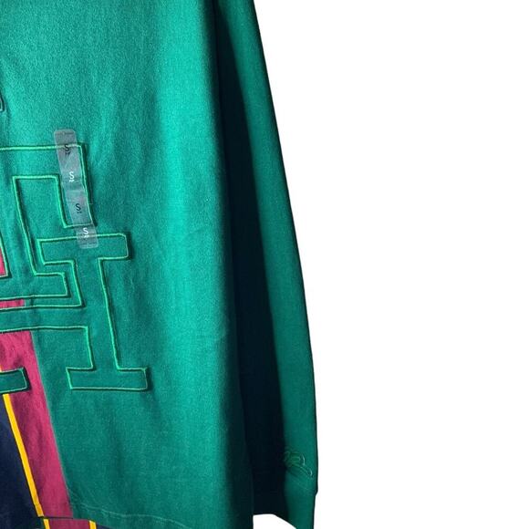 Tommy Hilfiger Rugby Polo Shirt Men Small Embroidered Logo Striped Multicolor - Picture 6 of 12